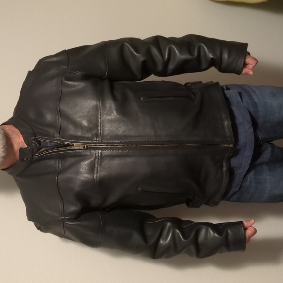 Source Unknown Other - Motorcycle full Leather mens leather Coat jacket w/ gun pocket USA 🇺🇸